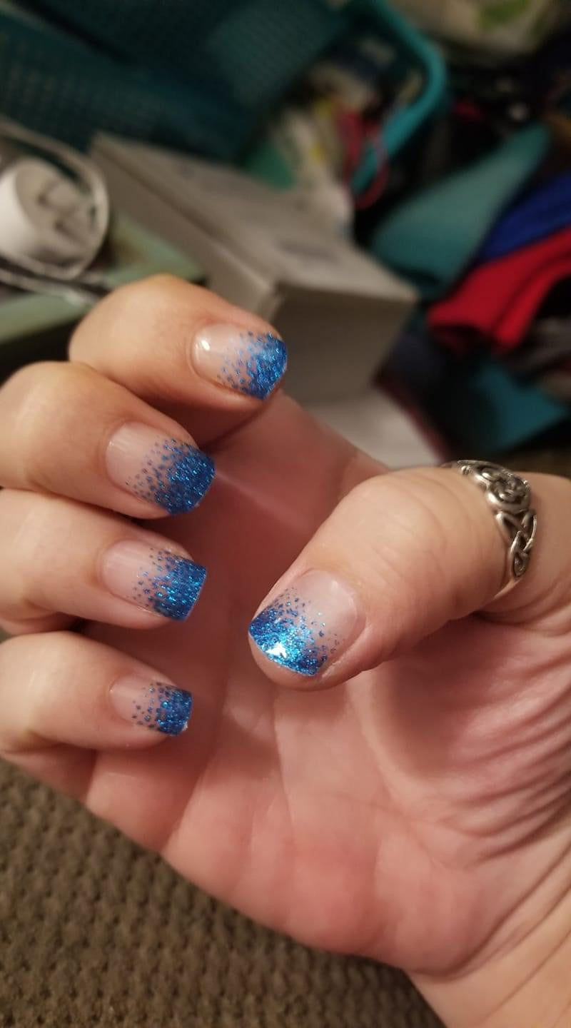 Ocean Blue Glam Sheer