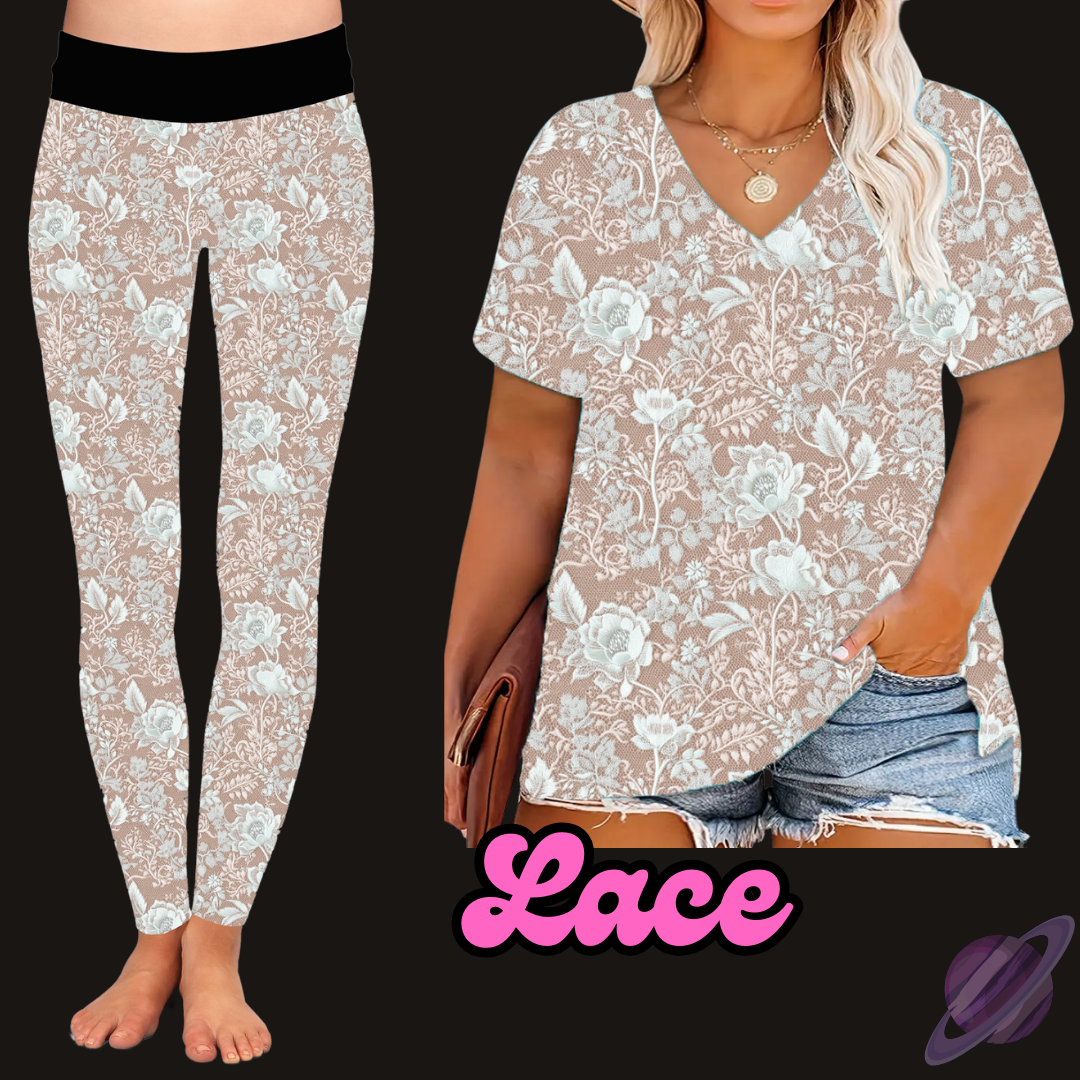 LACE - V-NECK TUNIC - PRETTY RUN PREORDER CLOSING 3/21