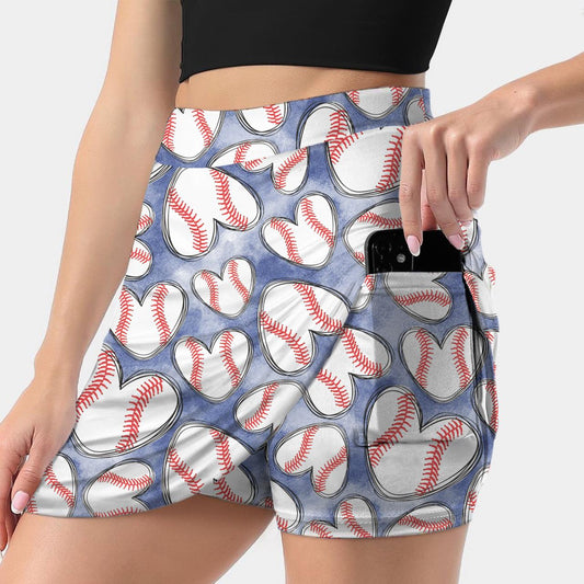 Baseball Love Skort