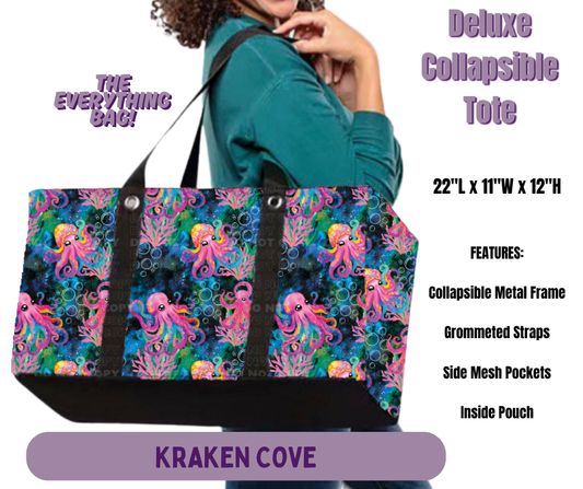 Preorder! Closes 5/14. ETA Aug. Kraken Cove Collapsible Tote
