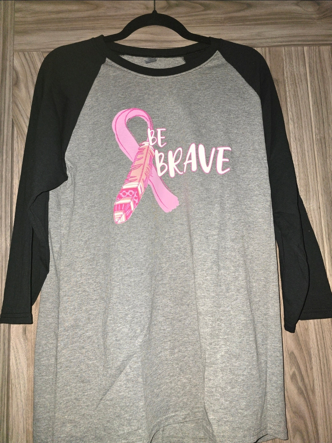 Be Brave Raglan Top - Large -  The InvenTORI Nook