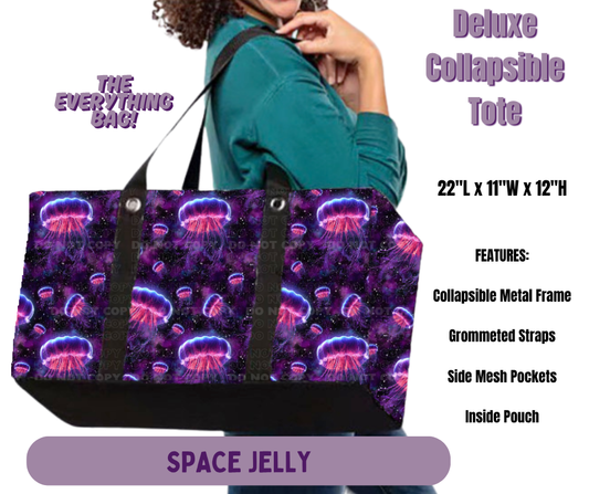 Preorder! Closes 5/14. ETA Aug. Space Jelly Collapsible Tote