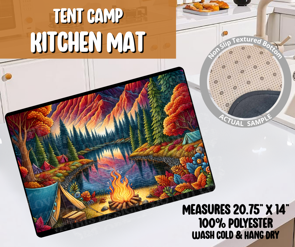 Preorder! Closes 6/8. ETA Sept. Tent Camp Kitchen Mat