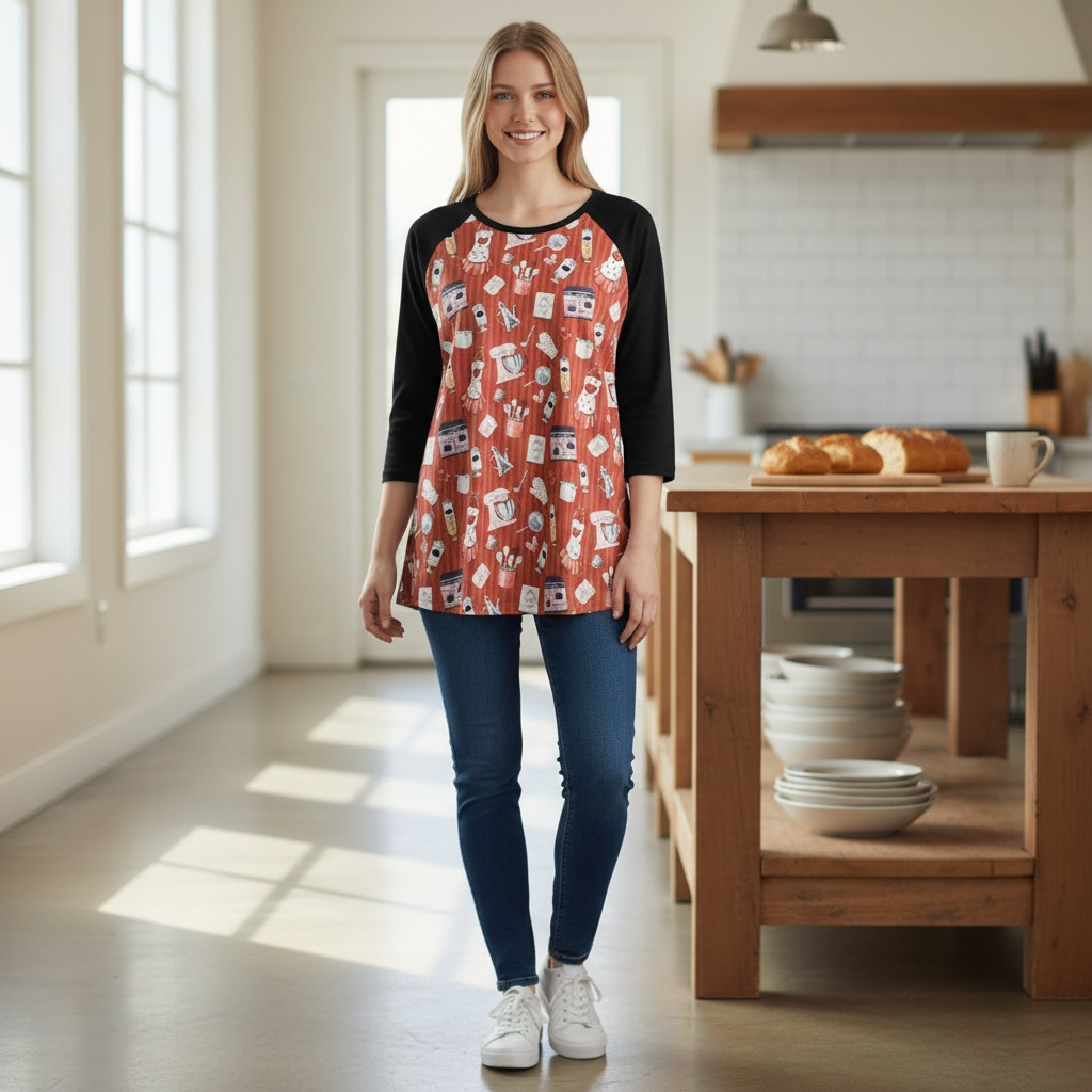 Bakers Dream Raglan - Medium -  The InvenTORI Nook