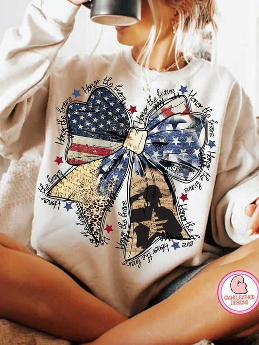Honor the Brave Bow | Pick Your Style Graphic Top