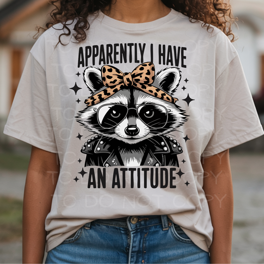 Attitude Raccoon | Pick Your Style Graphic Top
