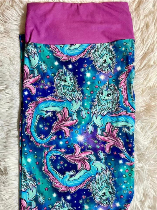 Dragon Sparkle Leggings Kids S/M -  The InvenTORI Nook