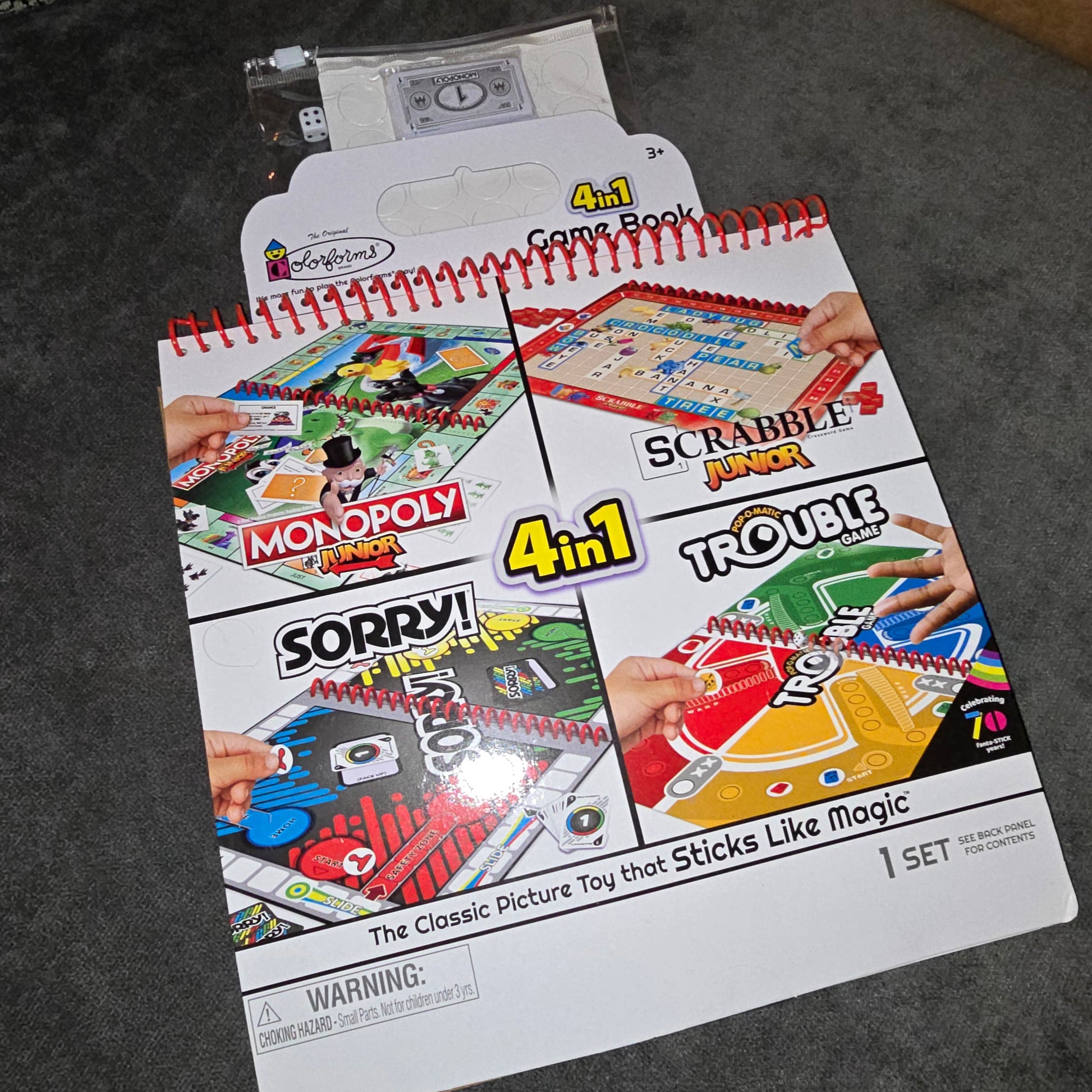 4 in 1 Board Game Junior Edition W/ Monopoly -  The InvenTORI Nook