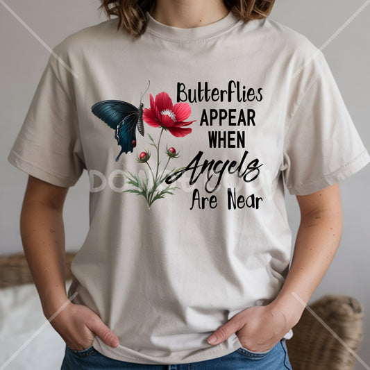 Butterflies Appear When Angels Are Near | Pick Your Style Graphic Top