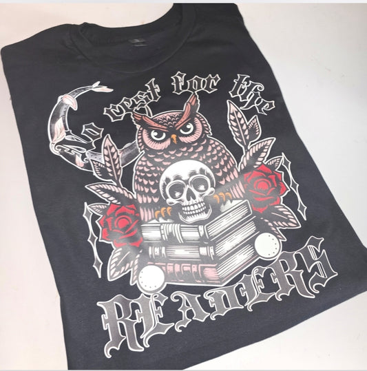No Rest For The Reader Tee - L
