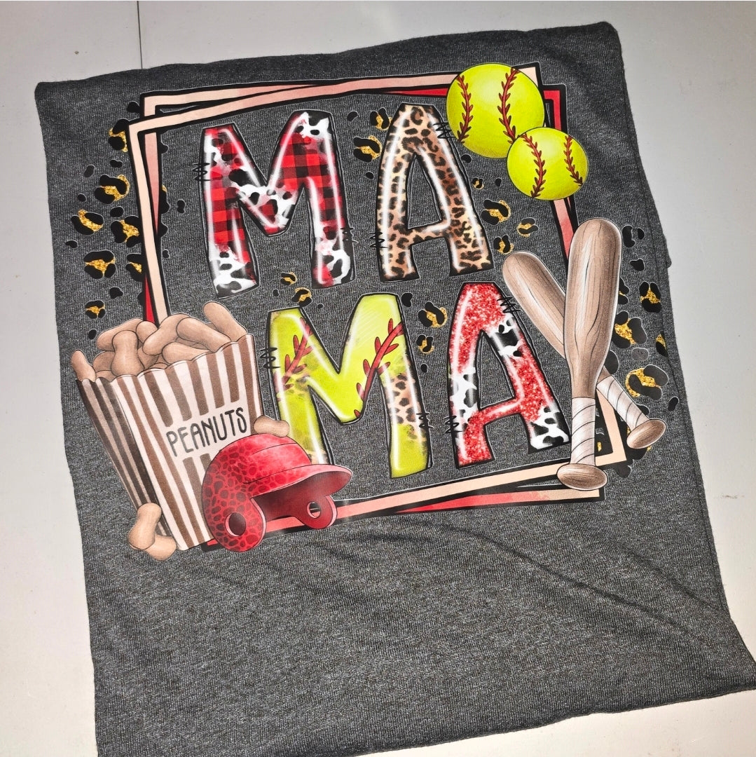 Mama Softball Tee - XL