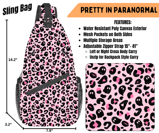 Preorder! Closes 6/22. ETA Sept. Pretty in Paranormal Sling Bag