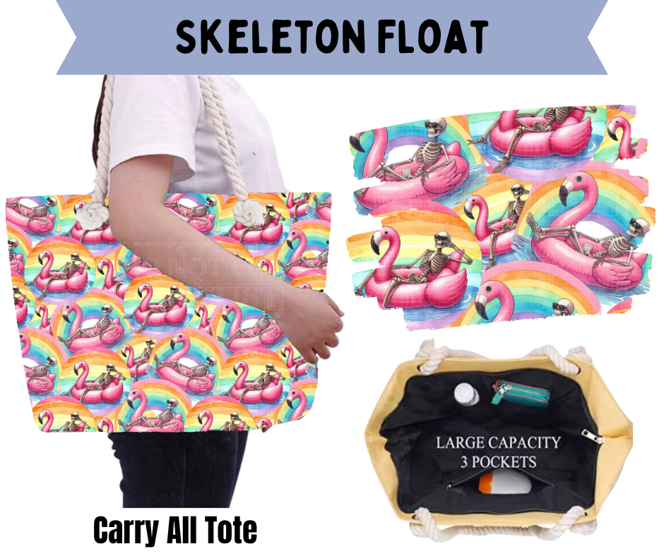 Preorder! Closes 5/21. ETA Aug. Skeleton Float Carry All Tote
