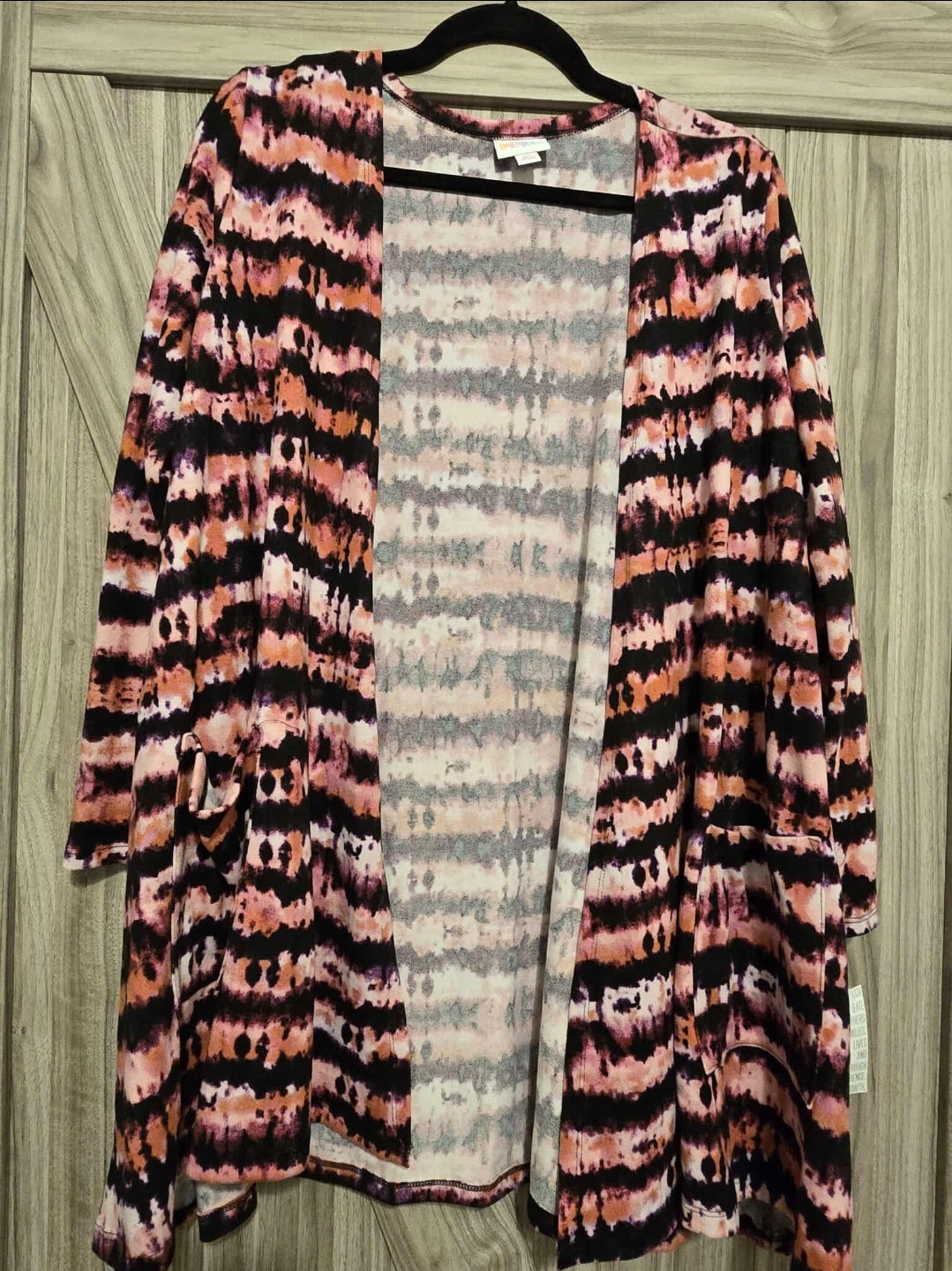 Dye Striped Cardigan Lularoe - Medium -  The InvenTORI Nook