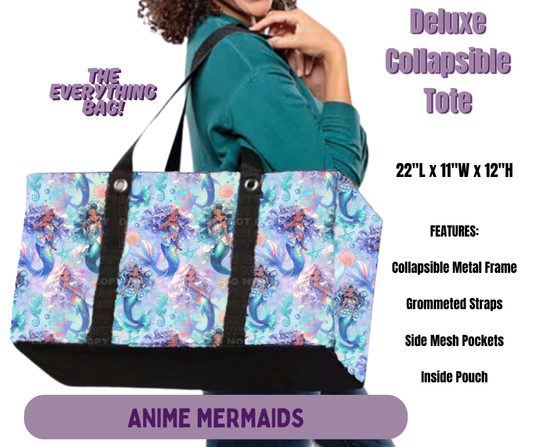 Preorder! Closes 5/14. ETA Aug. Anime Mermaids Collapsible Tote